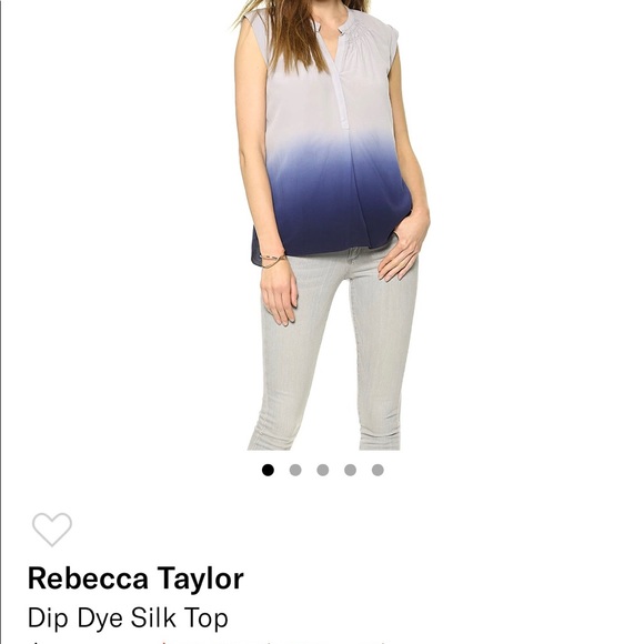 Rebecca Taylor Dip Dye Ombre Top - Picture 5 of 5
